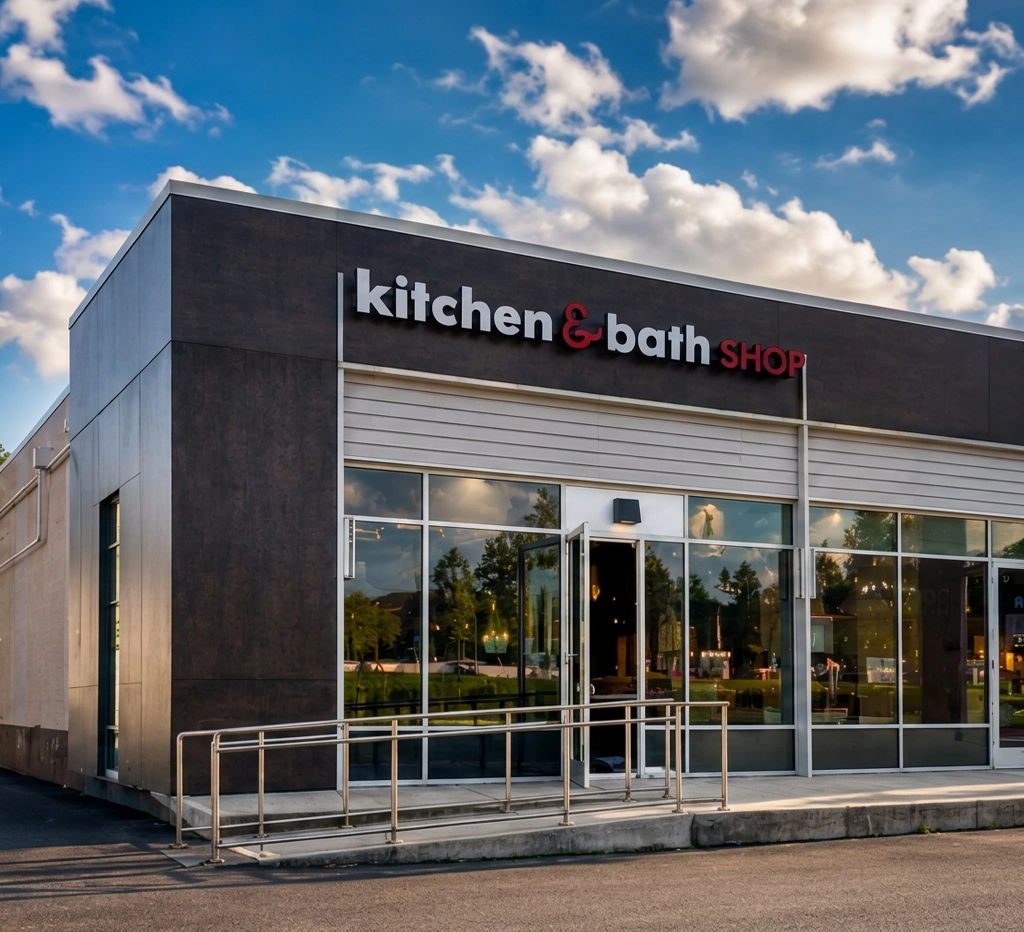 Pi Kitchen and Bath Shop showroom on Fairfax Boulevard